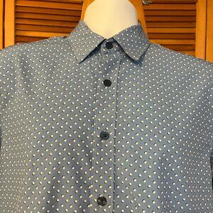 NWOT CON.STUCT 4 -WAY STRETCH WICKING LS DRESS SHIRT - MEDIUM SLIM FIT